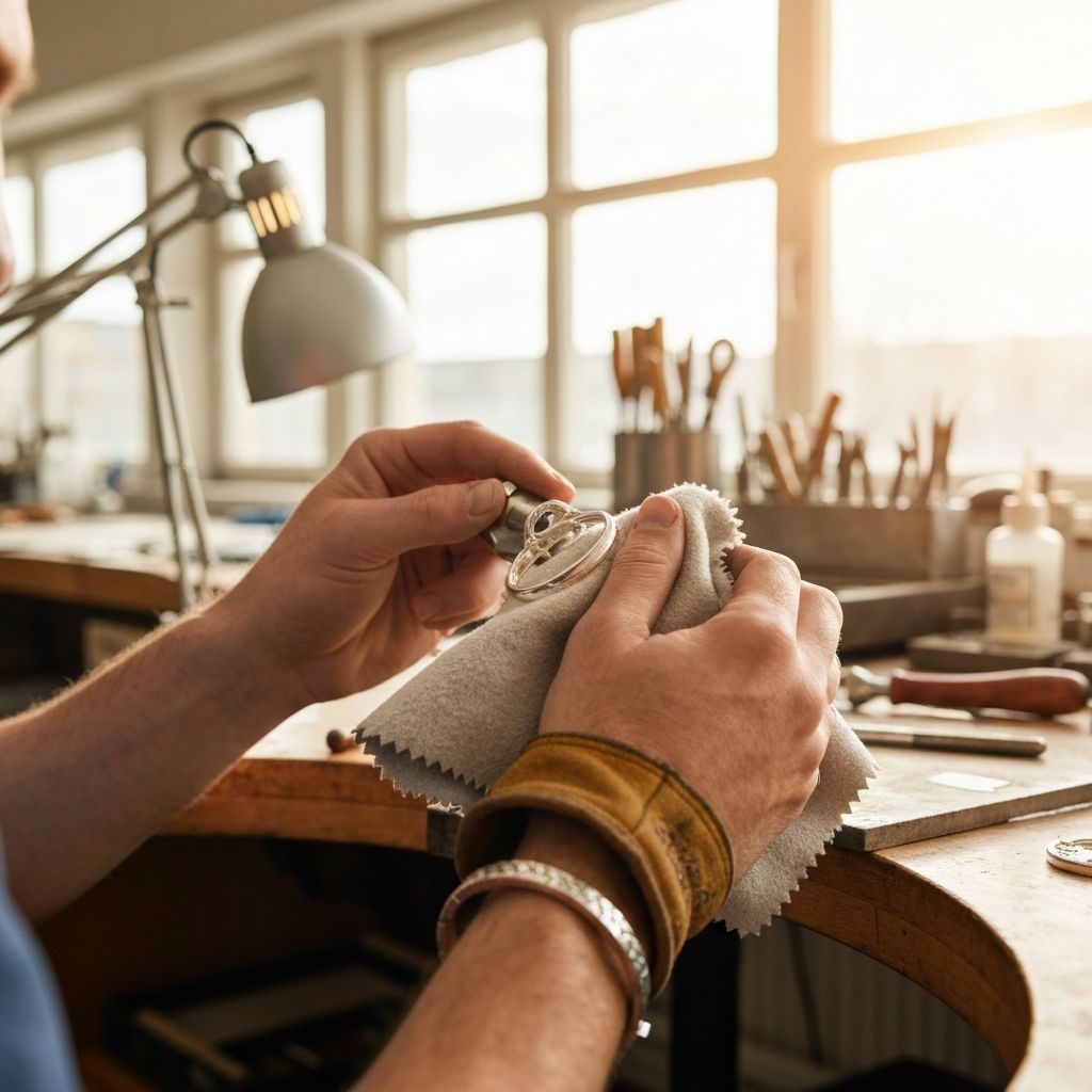 Artisan crafting jewelry